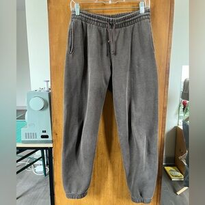 TNA Perfect fleece brown sweatpants, size small